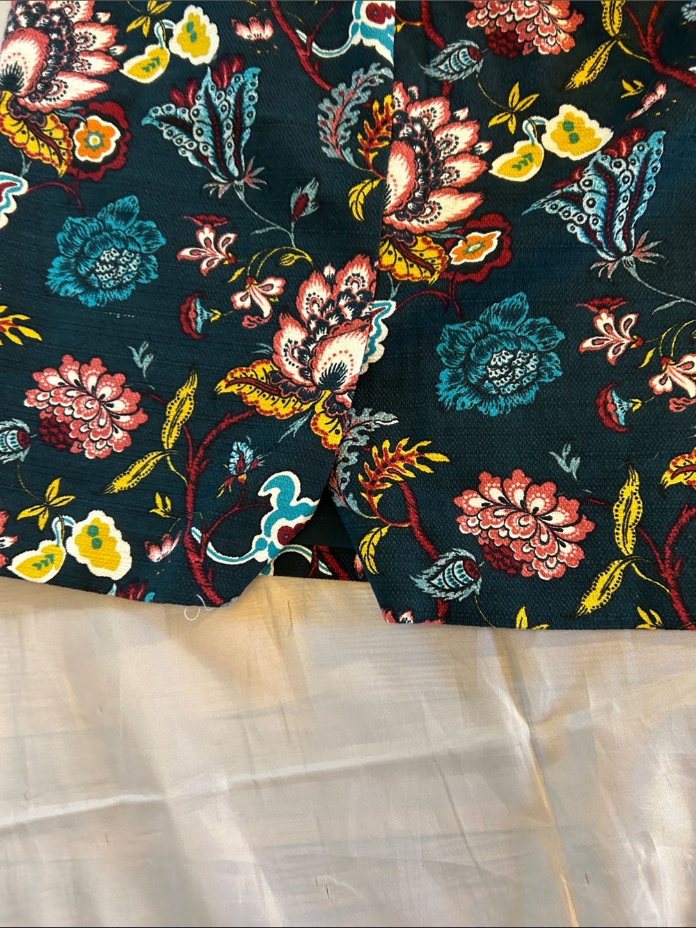 NWT LOFT Floral Pencil Skirt - Teal Multi - Picture 9 of 10
